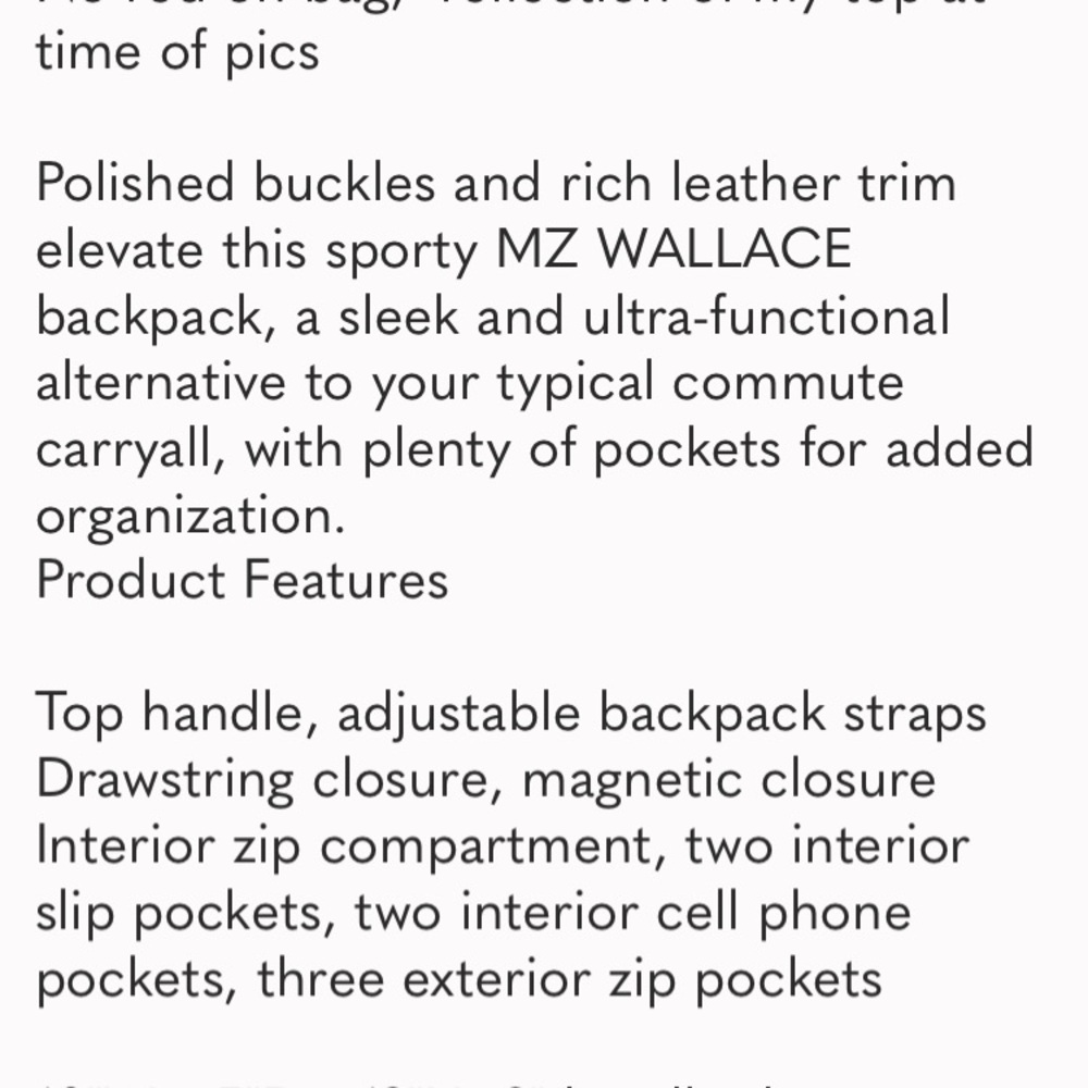 MZ Wallace Backpack with Silver - Picture 8 of 8